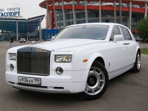 Седан Rolls Royce Phantom Белый